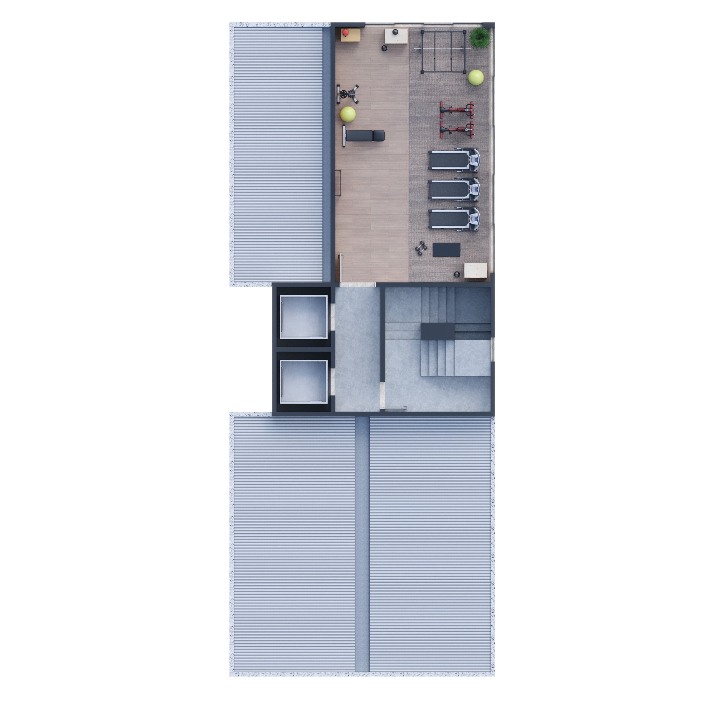 Planta Rooftop · Lazer (9º pavimento)